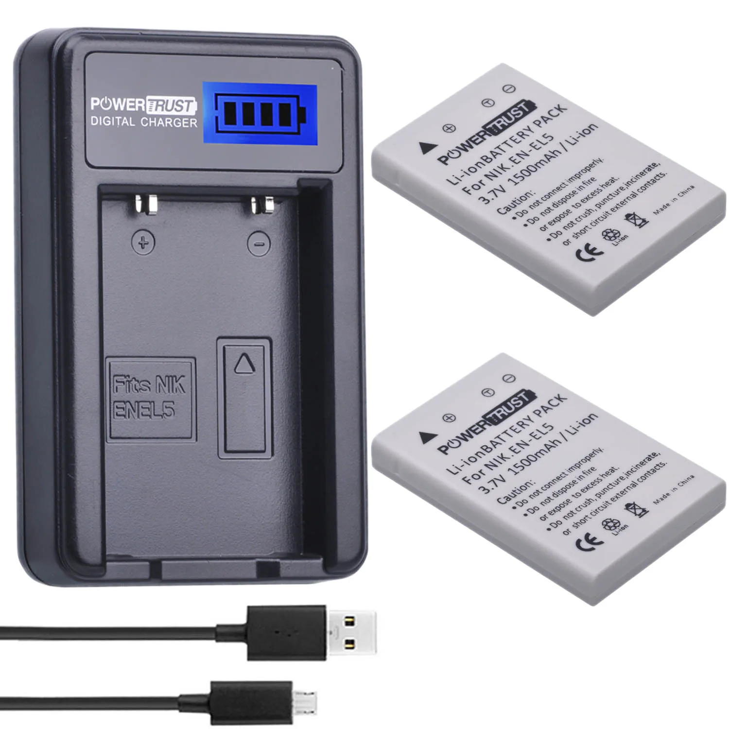 

EN-EL5 EN EL5 ENEL5 Camera Battery + LCD USB Charger for NIKON Coolpix P530 P520 P510 P100 P500 P5000 P5100 P6000 3700 4200