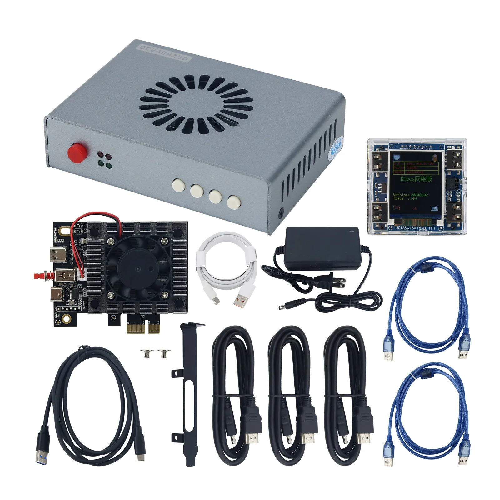 Совместимый видеопроцессор CapDMA Video Overlay + плата STARK 75T DMA + версия KMBOX NET DIY Kit