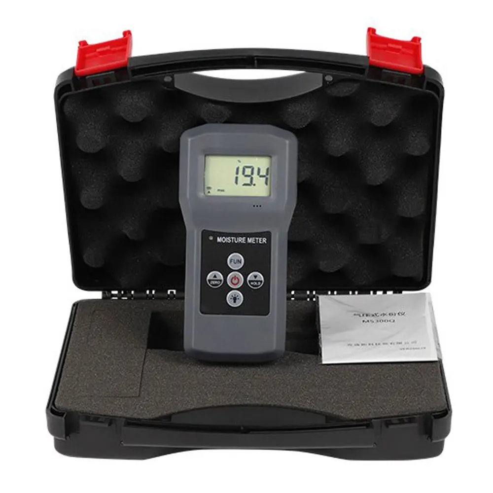 

MS380Q Digital Moisture Gauge Instrument Range 0-70% Concrete Moisture Meter For Industry