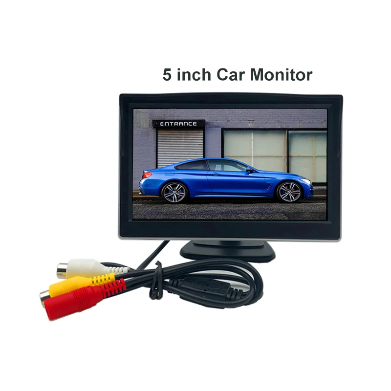 Monitor TFT LCD a Color para coche, calidad 800x480p, 5 pulgadas, con conector RCA