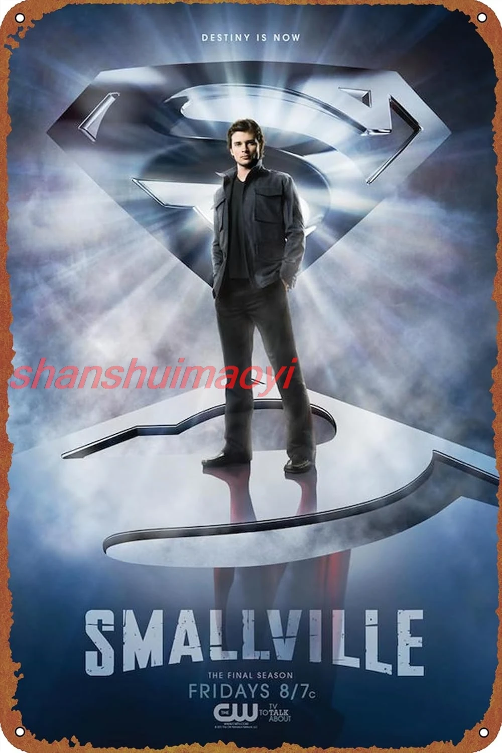 Smallville Tin Sign Retro Metal Movie Poster Art Wall Home Decor 8x12 Inches ADS