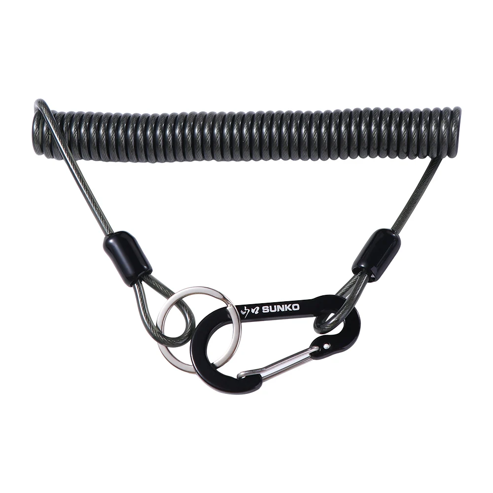 

Cord Twisted Retention Rope Key Lanyard Safety Rope Fishing Coiled Lanyard Fishing Lanyard Fishing Missed Rope Wire Spring Rope