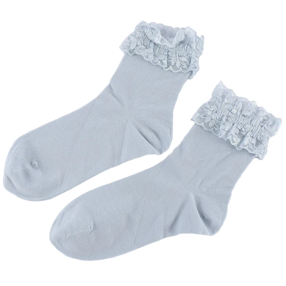Vintage Ruffle Frilly Ankle Socks Boat Socks Short Sock Socks