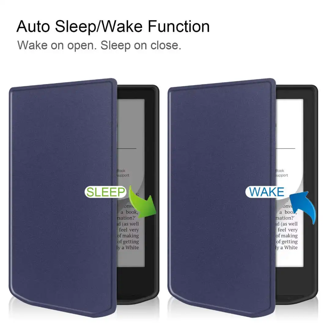 PocketBook Verse PB629 PB634 Case Cover 6 Inch E-Reader TPU Auto Sleep Wake Protective Shell