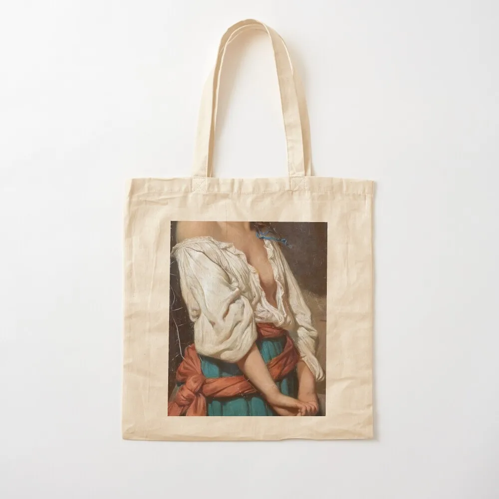 

Ung kvinna i landskap by Charles Zacharie Landelle - Cropped Tote Bag Shopping bags great bag Canvas Tote Bag