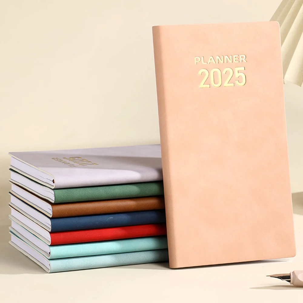 A6 Planner Notebook Agenda 2025 Schedule Book Portable Office Daily Planner Business Style Notebooks Stationery Supplies