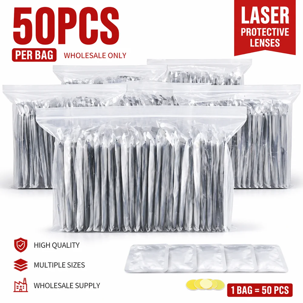 

50PCS Wholesale Praylee Laser Protective Lens 18x2 27.9x4.1 37x7 10kw 20kw 30kw High Power for Laser Cutting Head