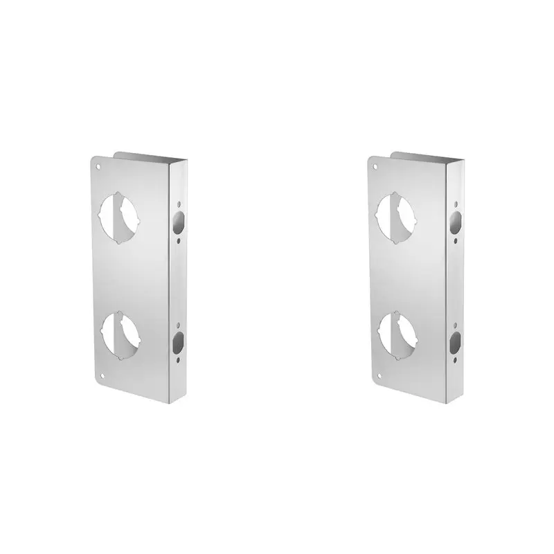 ABVT-2X Lock And Door Reinforcer Plate, Reinforce And Repair Doors, Deadbolt Cover Plate 2-3/8 In Backset,1-3/4 In Thickness