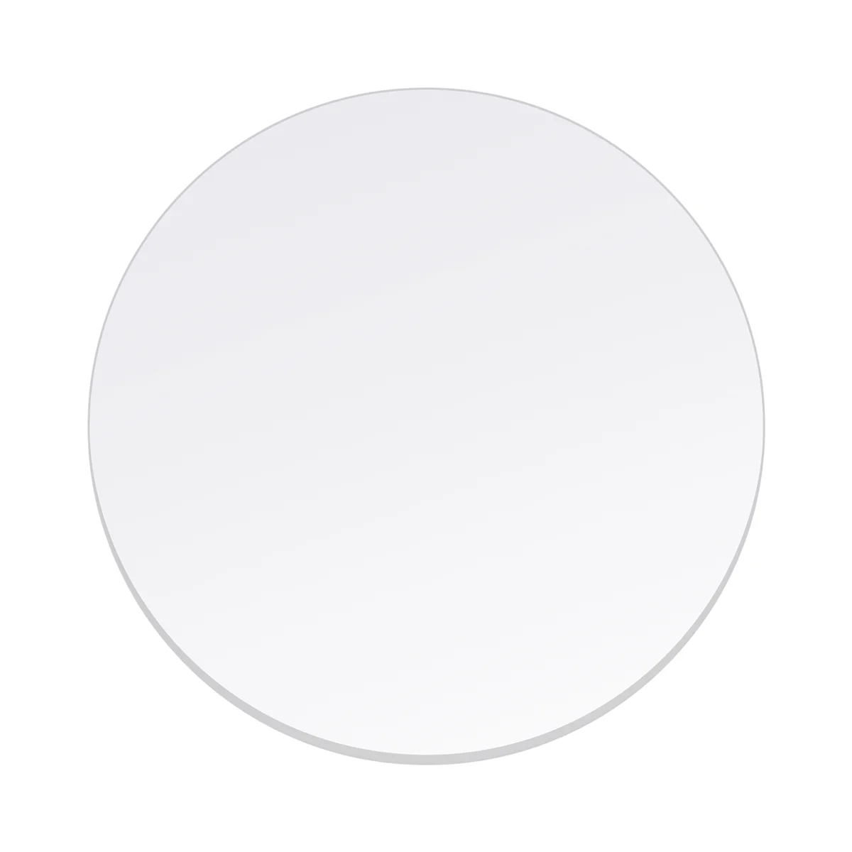 NUOVO Disco rotondo acrilico trasparente con specchio spesso 3 mm Diametro: 85 mm