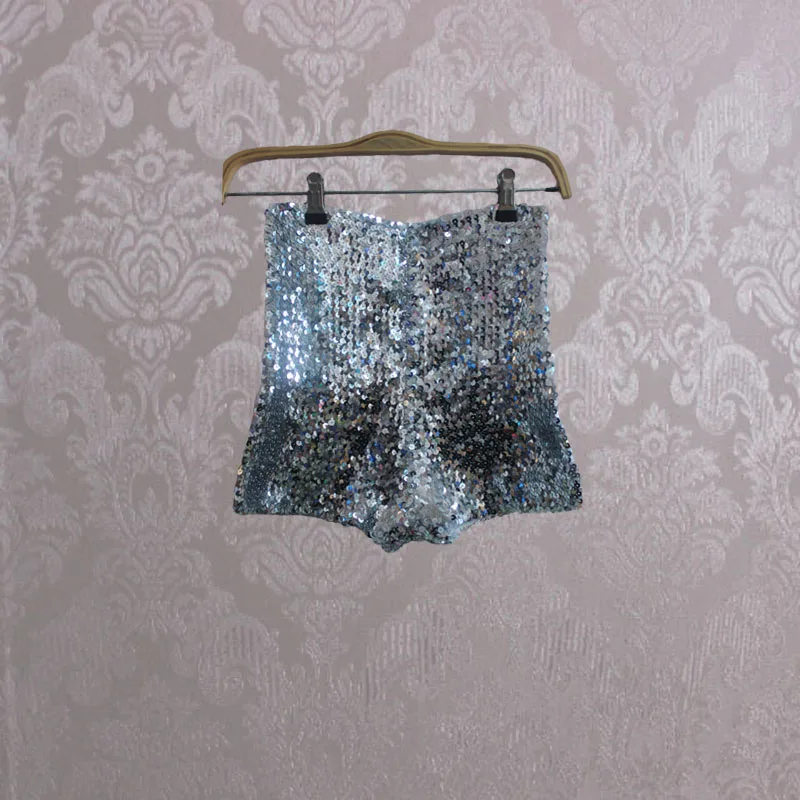 iny Sequin High Waist orts Jazz Stage Performance Costume New Sexy Dancer Women Singer Performance Outfit Spring 207
