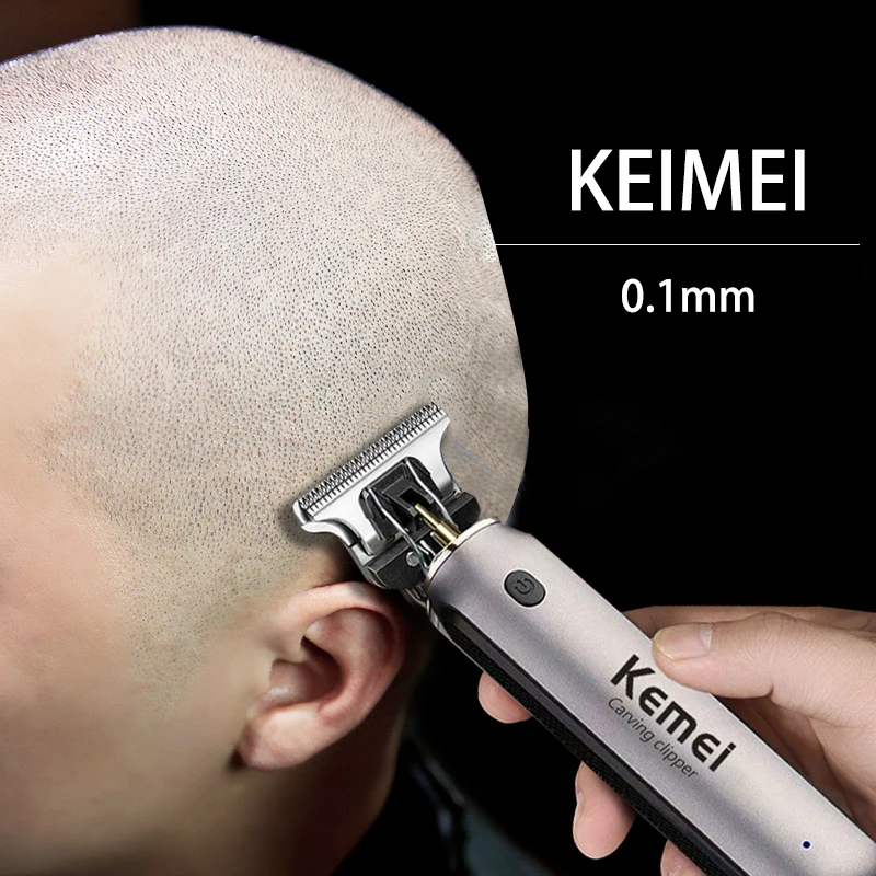 KEMEI Professional Electric Hair Trimmer for Men, Cordless Beard and Hair Clipper, Hair Cutter Machine, Rechargeable Set,Km-1757