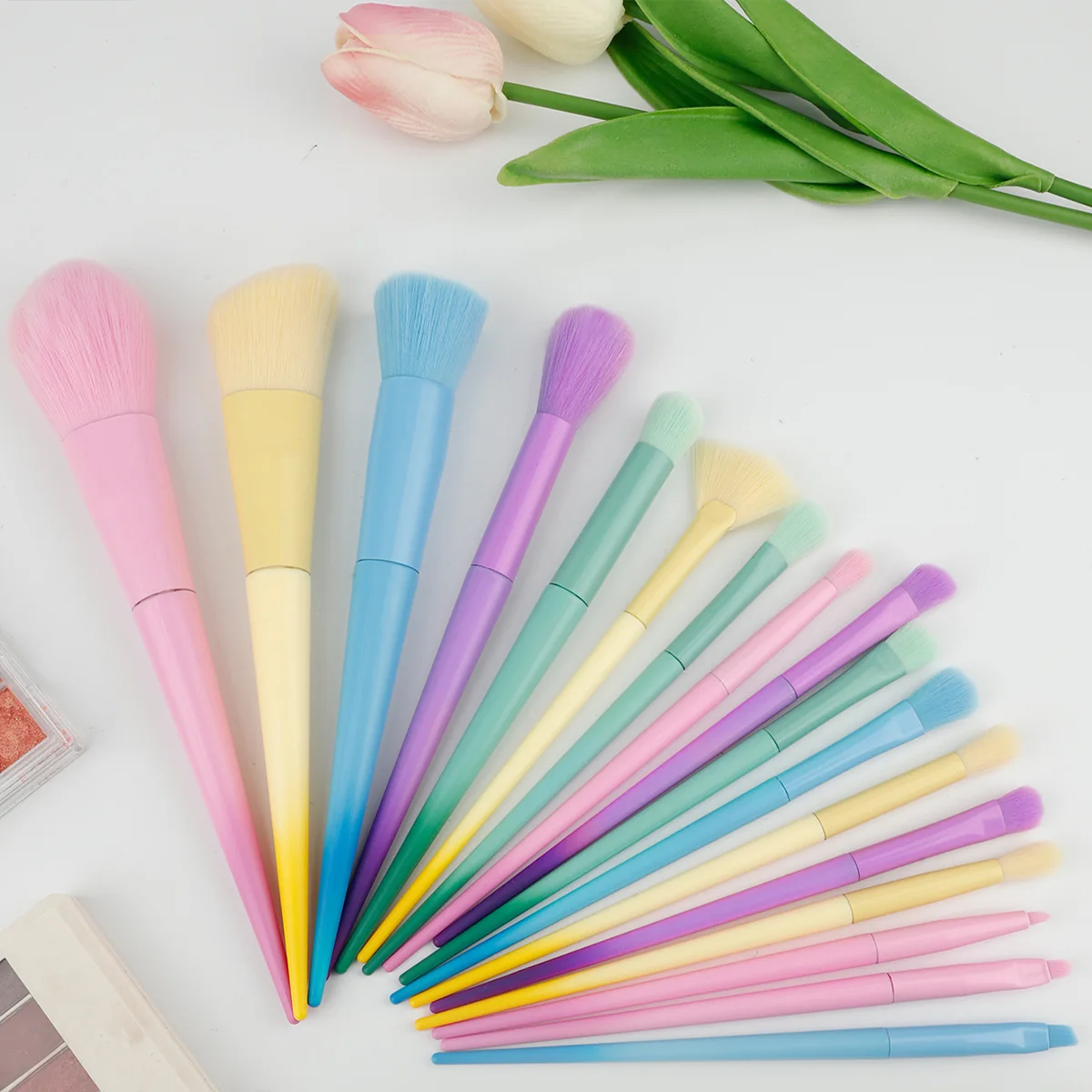 17 色マルチカラーメイクブラシカラーブラシメイクブラシセットメイクツールフルセット