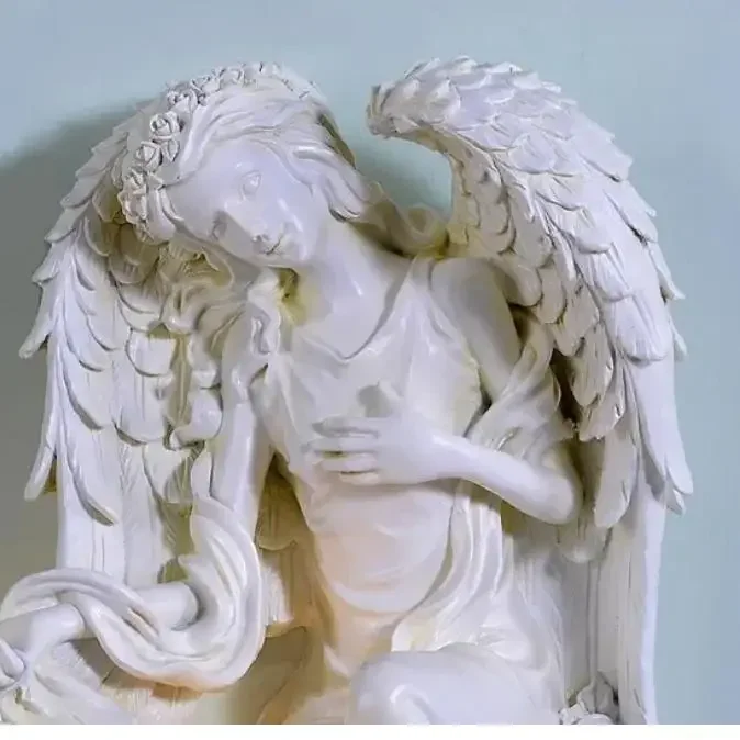 Bedroom Decoration Angel Wall Lamp Stairs Fixture Vintage Wall Light Glass Shade Sconce With Bulb 110~220V