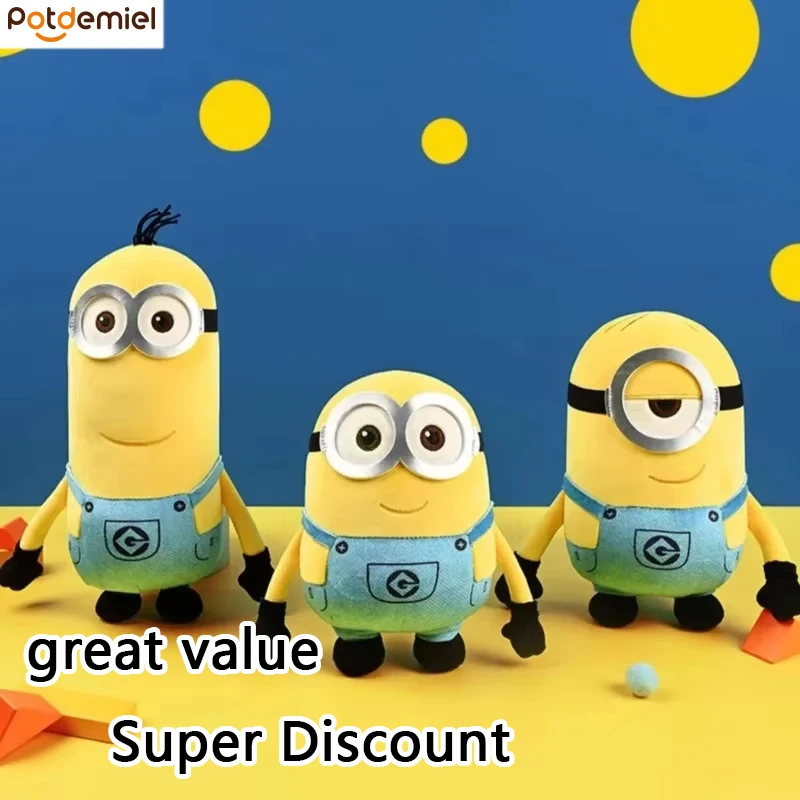 

Милые миньоны, персонажи фильмов, желтые плюшевые куклы Боб, мягкие куклы, игрушки и хобби, подарки на Рождество и день рождения для детей