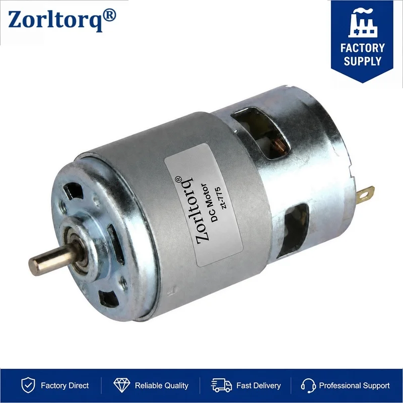 12V 24V Brushed DC Motor 6500RPM 5mm Output Shaft 3500RPM Reversible Compact Pure Copper Winding Speed Control