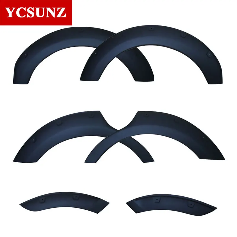 Fender Flares Black Mudguards with nuts For Ford Ecosport 2014 2015 2016 2017 2018