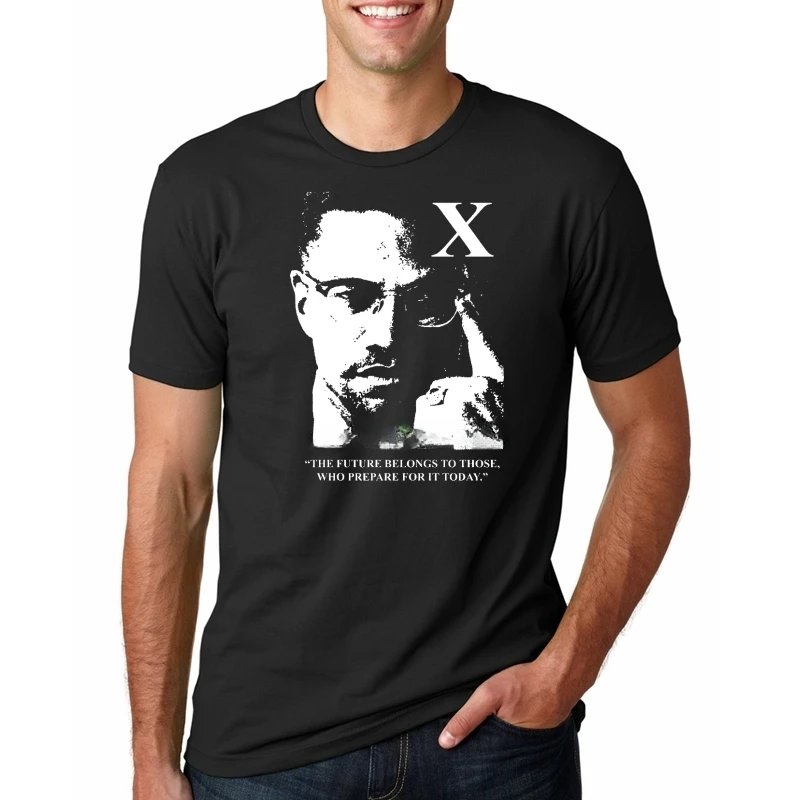 تي شيرت Malcolm x للرجال ، الموضة ، الجودة العالية ، خمر ، ملابس الشارع ، مضحك ، الإمبرطورة ، أمريكا ، الولايات المتحدة الأمريكية