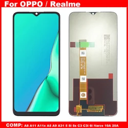 For OPPO A8 A11 A11x A5 A9 A31 (2020) LCD Display For Realme 5 5i 5s C3 C3i 6i Narzo 10A 20A LCD Touch Screen Digitizer Assembly