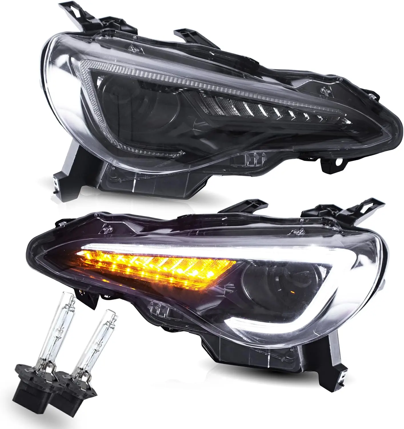 

Headlight Assembly Fit for 2012-2016 Scion FR-S 2012-2021 Toyota 86 2013-2021 Subaru BRZ, LED Headlamp Assembly with DRL Sequent