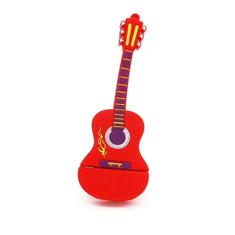 WooTeck Chiavetta USB da 64 GB, a forma di chitarra, in metallo WooTeck Chiavetta USB da 64 GB, a forma di chitarra, in metallo
