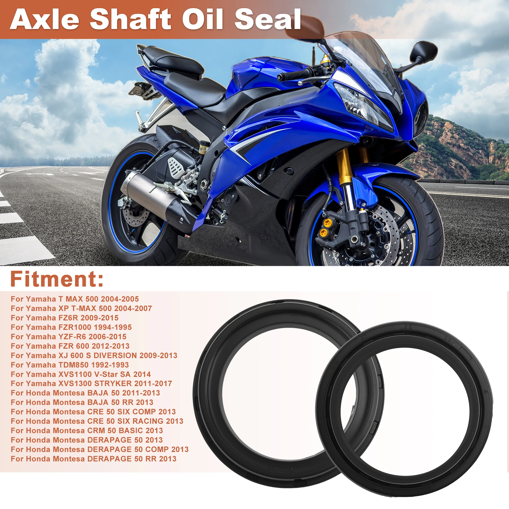 X Autohaux Axle Shaft Oil Seal for Yamaha t MAX 500 04-05 91255-KA4-004