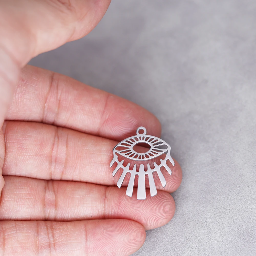 قلادة عين الشيطان من الفولاذ المقاوم للصدأ ، إكسسوارات الموضة ، صنع المجوهرات بنفسك ، صناعة المجوهرات اليدوية #2