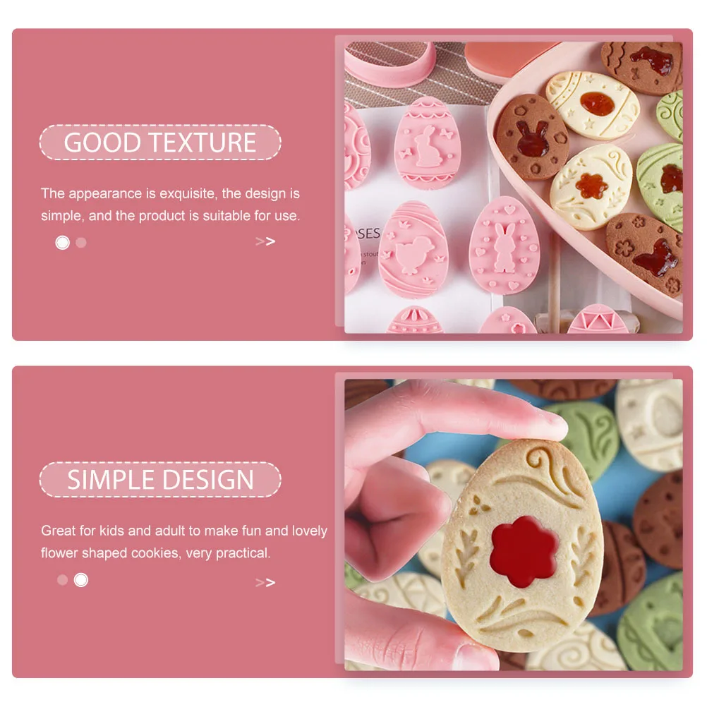 9 pezzi stampo per biscotti stampi per biscotti pasquali strumento di cottura fai da te torta stampo per cioccolato timbro per biscotti forniture per cottura stampi per mooncake