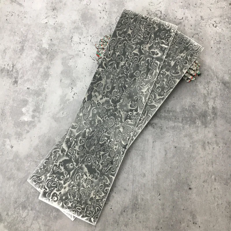 30x8.5x0.3cm Already Quenched Damascus Steel Blade Blanks - VG10 Sandwich Clip Steel, DIY Knife Making Raw Materials