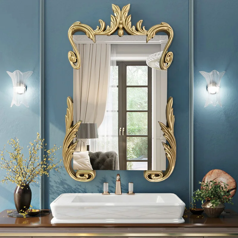 vanity mirror, bathroom mirror, living room entrance decorative mirror, wall-mounted dining side, creative decorative mirror