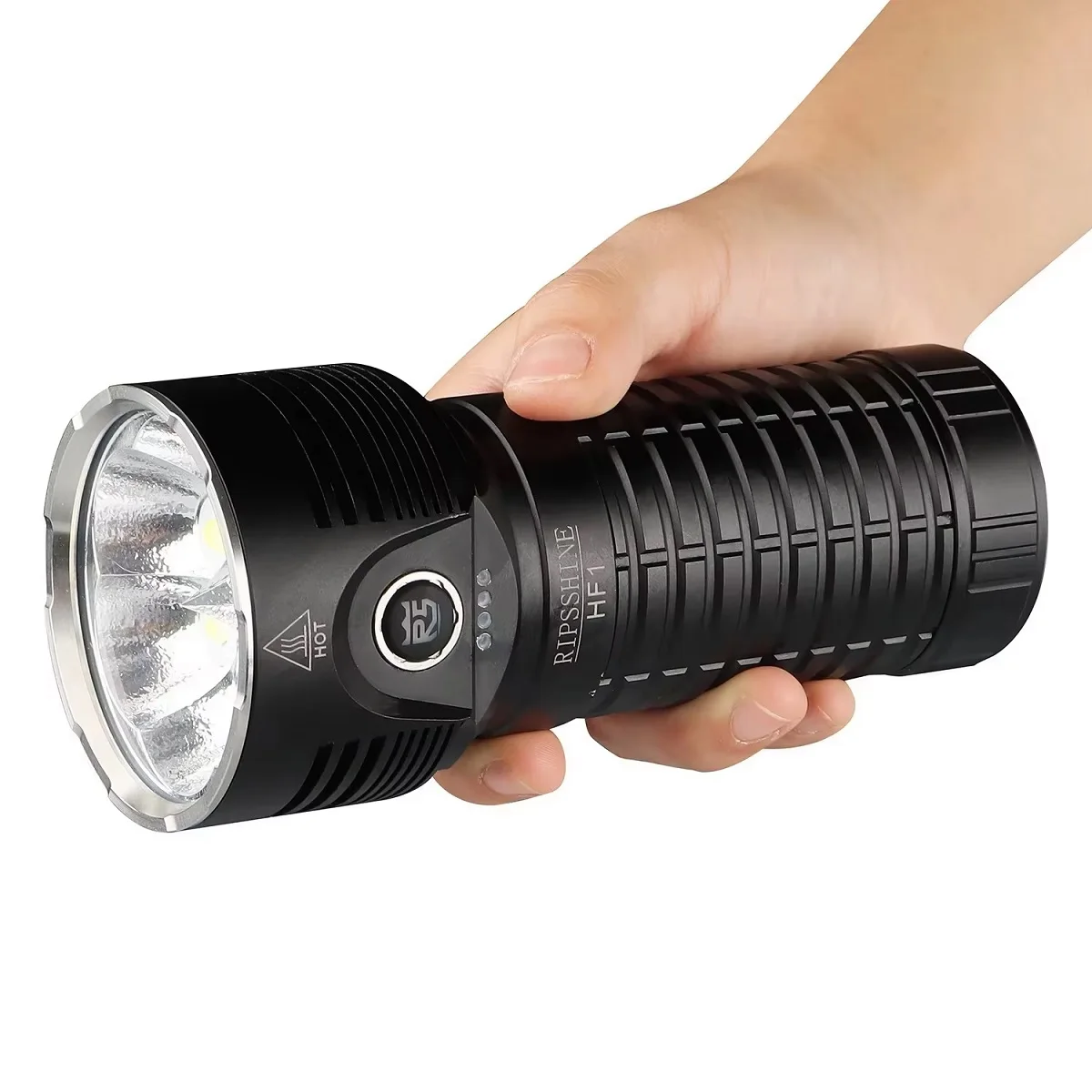 Ultra Bright Rechargeable Flashlights 20000Lumen 6pcs LED Powerful Torch Light Power Bank with 46950 Battery for Hunting Camping