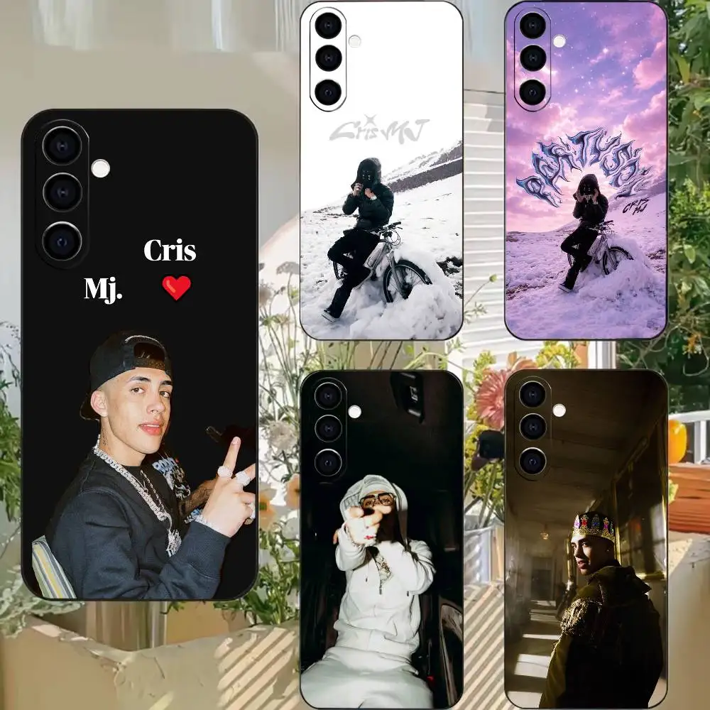 Top-tier singer Cris MJ  Phone Case Black Silicone Soft For Samsung A73,A72,A71,A70,A53,A52,A51