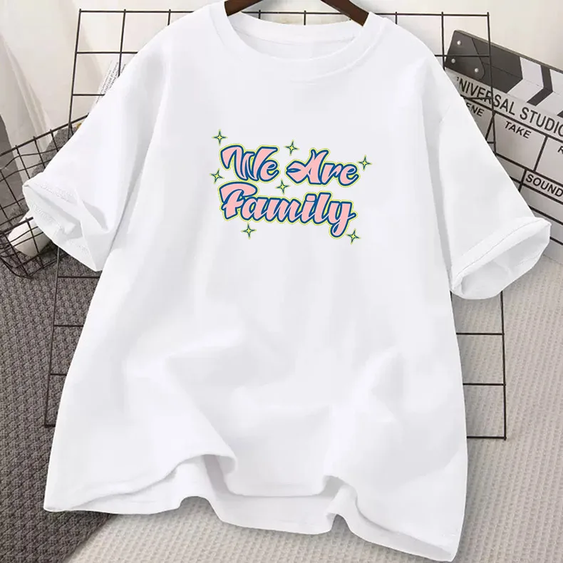 Summer New Letter Graphic Printing Women T-shirts Fashion Streetwear Casual Loose Oversize O-neck Couple Short Sleeve Tops