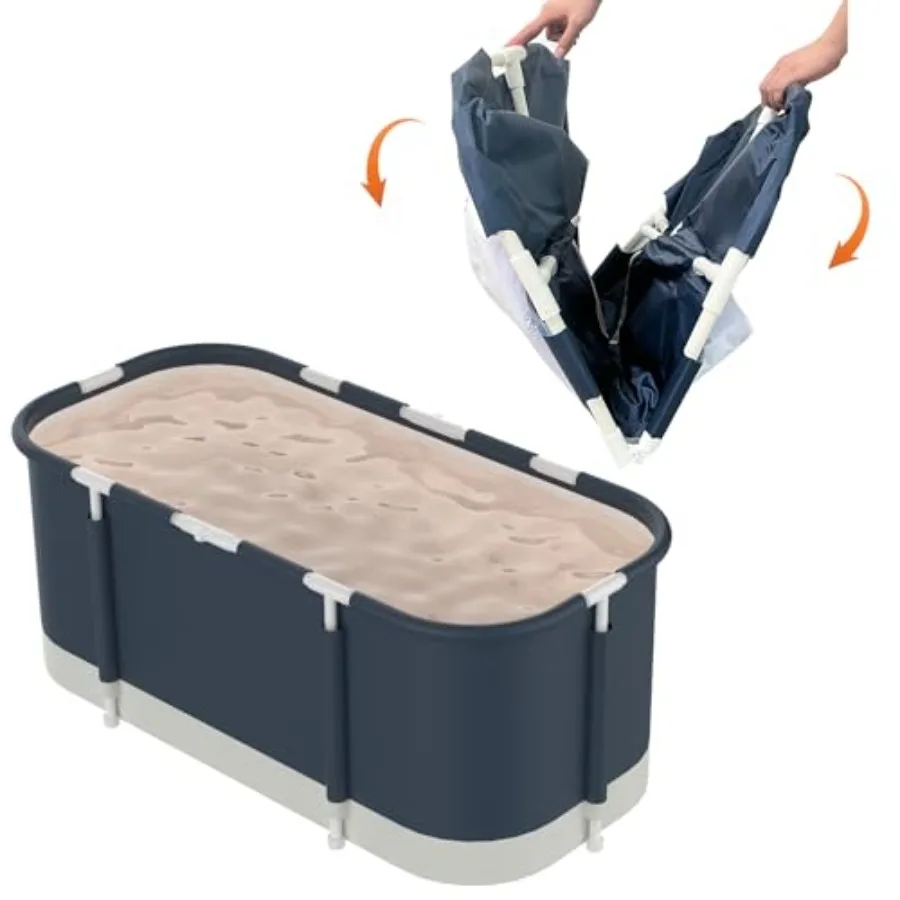 Tragbare Badewanne für Duschstand, große 47-Zoll-faltbare Einweichbadewanne für Erwachsene, separates Familienbadezimmer, japanisches SPA C
