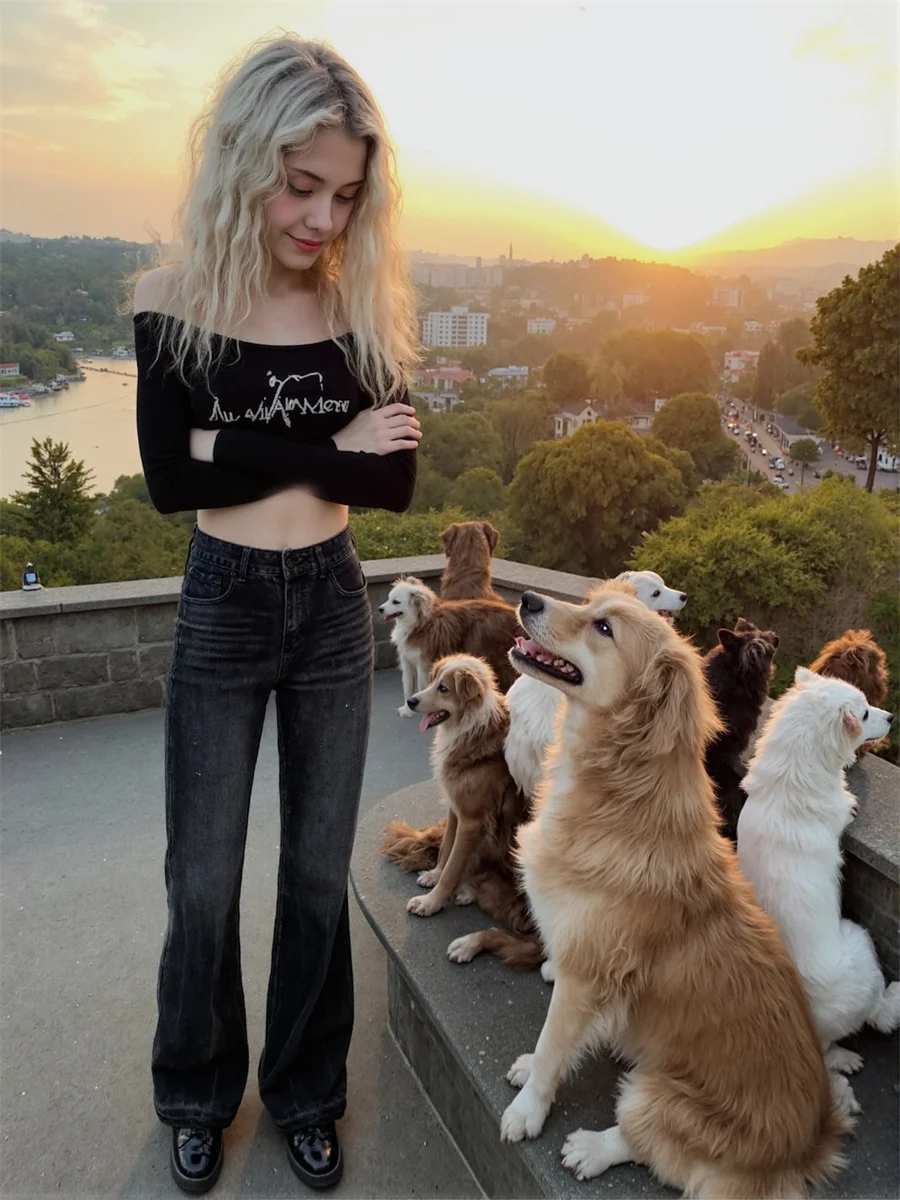 フレアダメージジーンズパンツ女性用デニム女性服リッピング穴あきボーイフレンドグラフィティワイルドヒップスターカジュアルオールマッチ