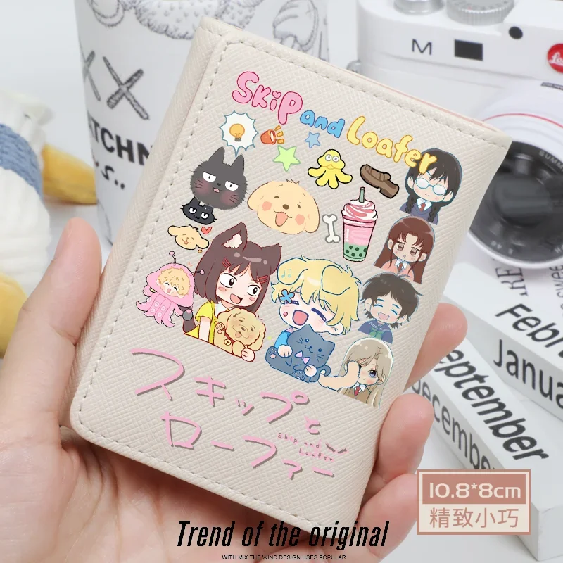 Anime Purse Girl\'s Wallet Mini Cartoon Short Small Pocket Skip And Loafer Cosplay Kawaii Women High-capacity Zipper Coin Purse