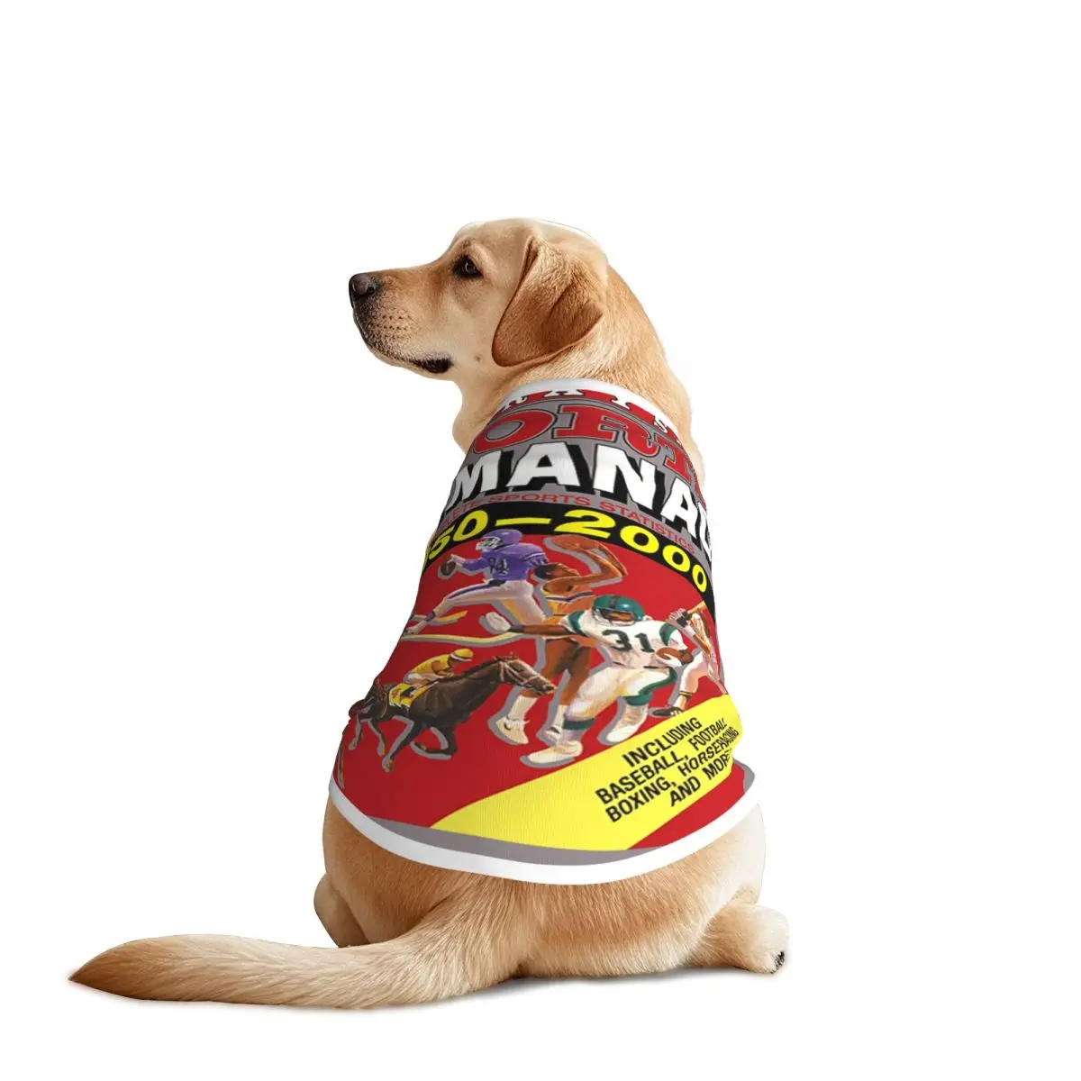 Grays Almanaque deportivo Estadísticas deportivas completas Chalecos para mascotas Regreso al futuro Ropa para cachorros Decoración Ropa para perros de verano