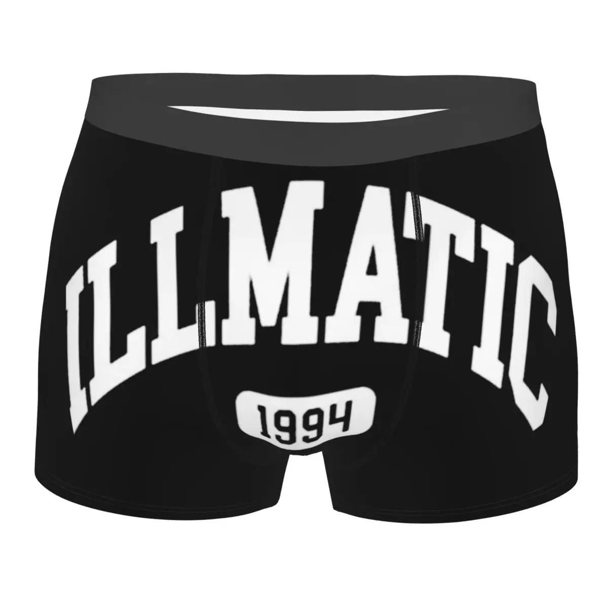 

Men's Nas Illmatic Album Boxer Briefs Shorts Panties Mid Waist Underwear Cool Rapper Hip Hop Homme Humor Plus Size Underpants