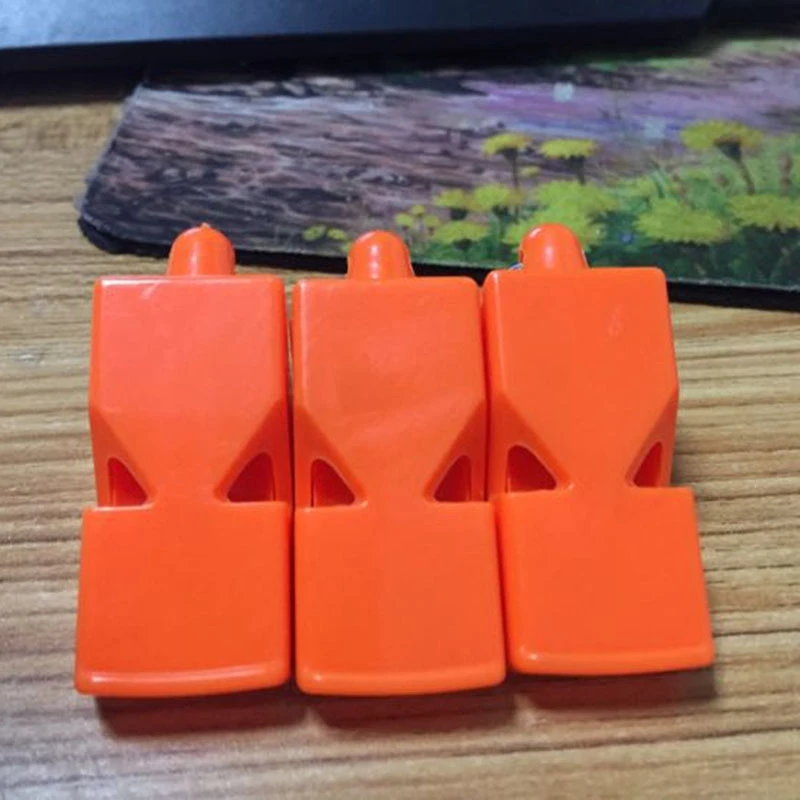 50 Pcs Non-Nuclear Professional Referee Whistle Fox Whistle Plastic Life-Saving Whistle Special for Game