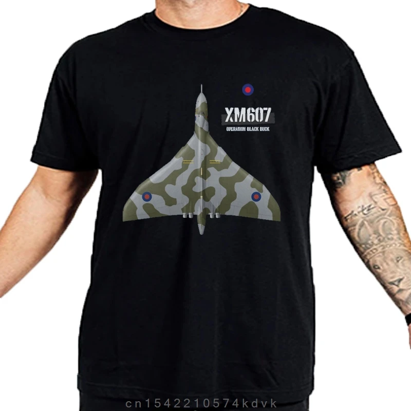 RAF Avro fellow can XM607 Type-698 B2 Bomber T-Shirt 100% Coton O-cou D'été À Manches Courtes D'été Casual Hommes T-shirt