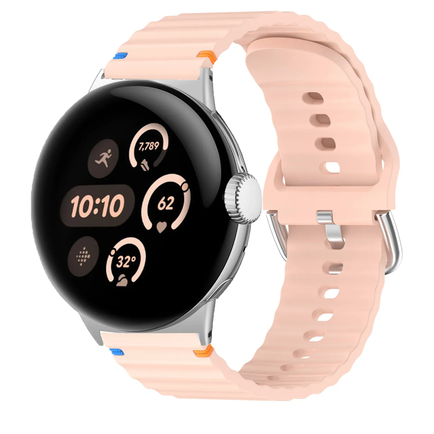 الرياضة المطاط حزام لساعة جوجل بيكسل 4 3 2 1 41 مللي متر 45 مللي متر حزام ساعة سيليكون لا فجوات سوار استبدال معصمه #2