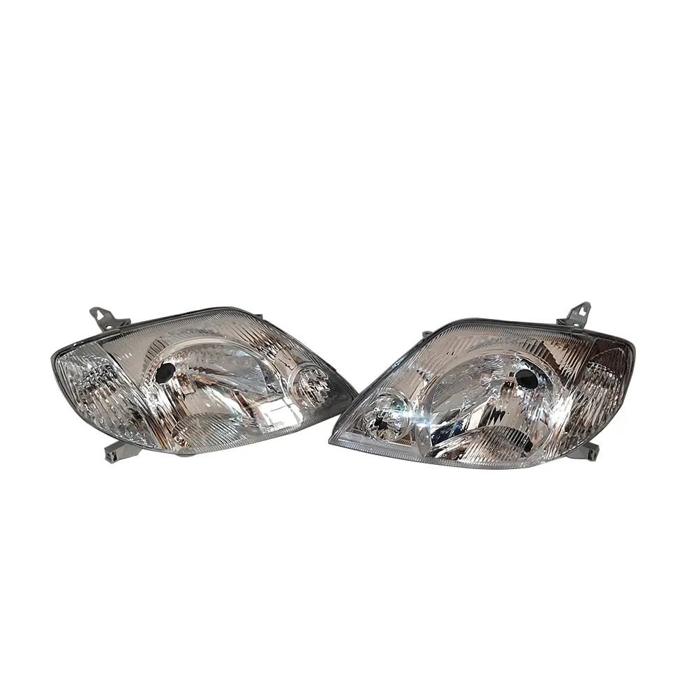 A Pair Car Crystal Headlights For Toyota Corolla Allex AE120 NZE121ZZE122 2001 Headlamp