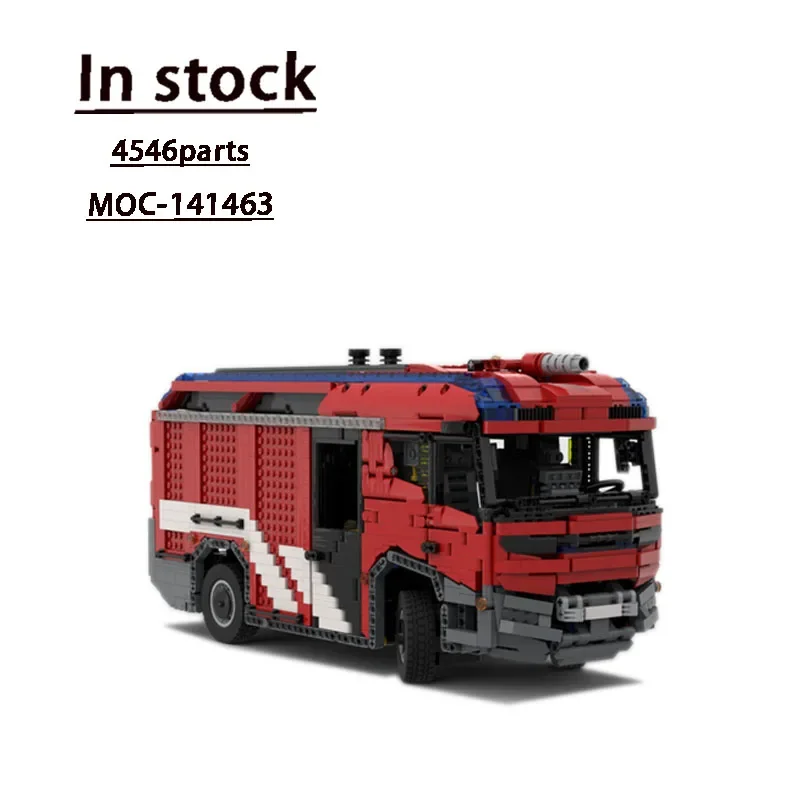 

MOC-141463 City RT Fire Truck Assembly Splicing Building Block Model 4546 Building Block Parts MOC Creative Toys Kids Toys