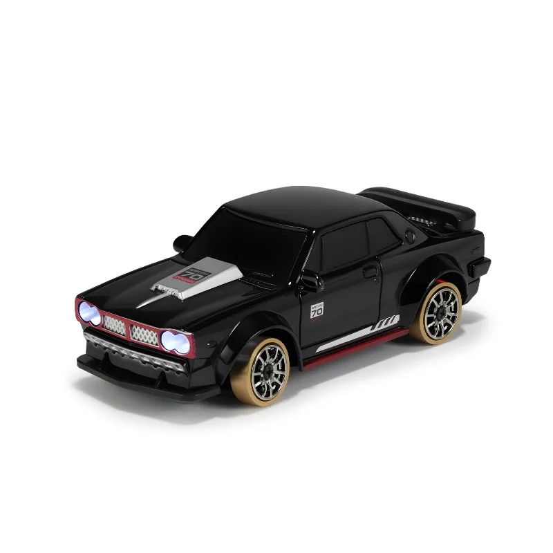 1:63 4WD RC Drift Car Full Proportional Steering Throttle Gyro LED Lights Spare Drift Tires  Remote Control Hobby Car For Adults view 6