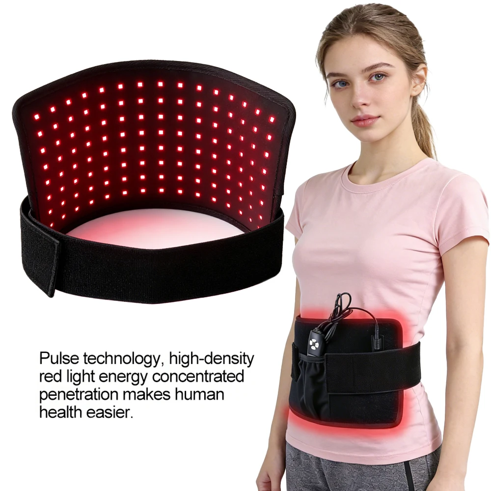 3-in-1-ウェアラブルled赤色＆赤外線ライトセラピーラップパッド-60個のled-660-850nm-背中・肩・腰用-温熱減量デバイス