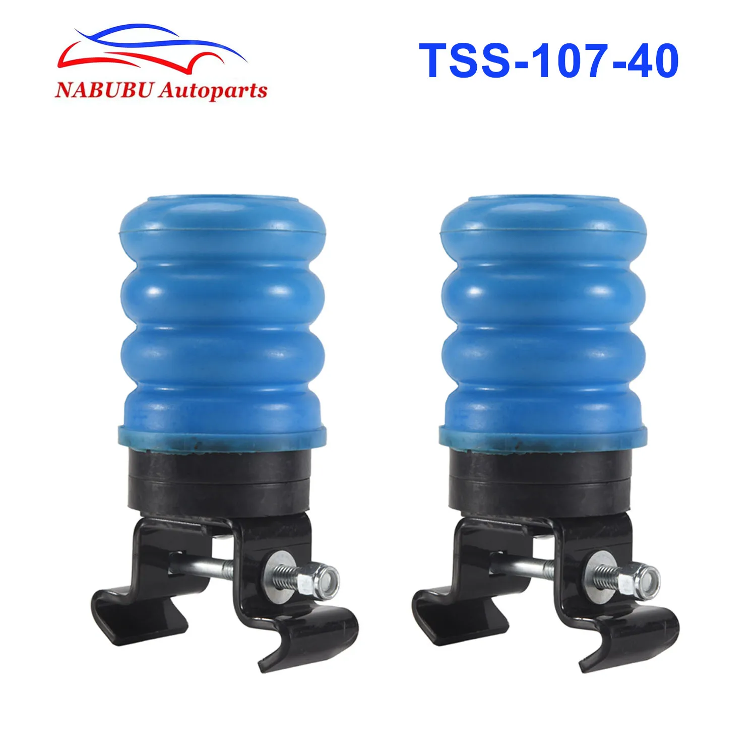 2pcs TSS-107-40 Spring-Over Axle Configuration| 1400 (lb) Capacity at 50% Compression for Trailer Axle GAWR 3000-5000