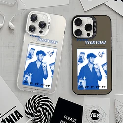 Celebrity F-Fede V-Vigevani Laser Phone Case for iPhone 12 11 13 14 15 16 Max Pro Plus IMD Shockproof Silicone Coque