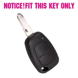 AX For Renault Kangoo Traffic Master Silicone Car Key Fob Cover Case For Opel Vivaro Movano 2003-2010 2 Button Remote Shell