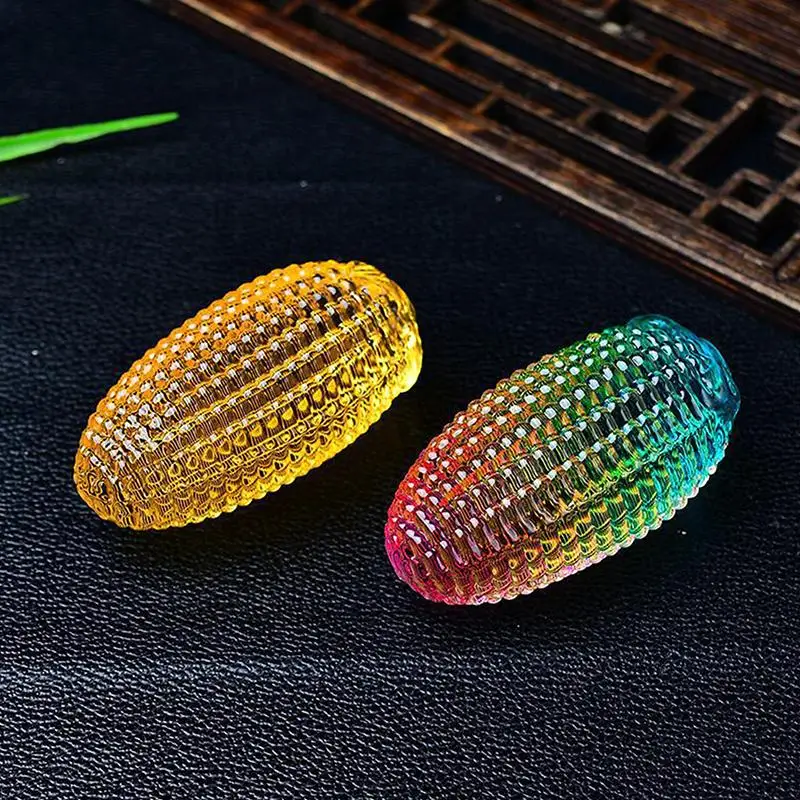 Crystal Corn Ornament Realistic Artificial Corn Simulation Vegetable Desktop Decoration Photography Prop Good Luck