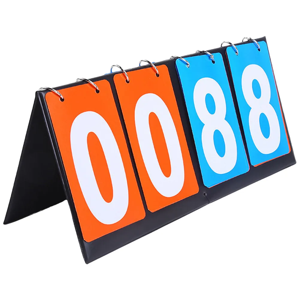 4-Digit Professional Scoreboard Portable Convenient Sports Score Keeper for Tennis Basketball Football Competition Sports