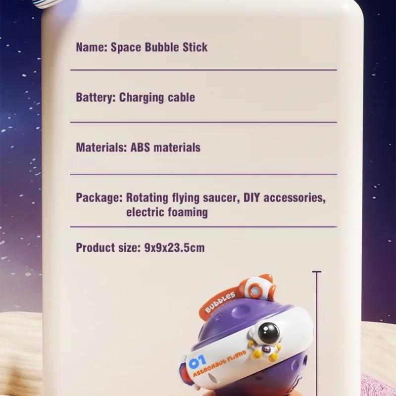 5 حفرة الدورية الفضاء كوكب فقاعة عصا بنقرة واحدة بدء آلة فقاعة كهربائية مع أضواء الموسيقى الصابون تهب الاطفال اللعب الهدايا